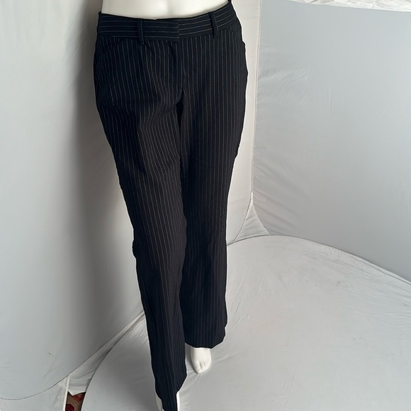 Express Y2K Editor black and white pinstripe stretch dress pants - Picture 1 of 11